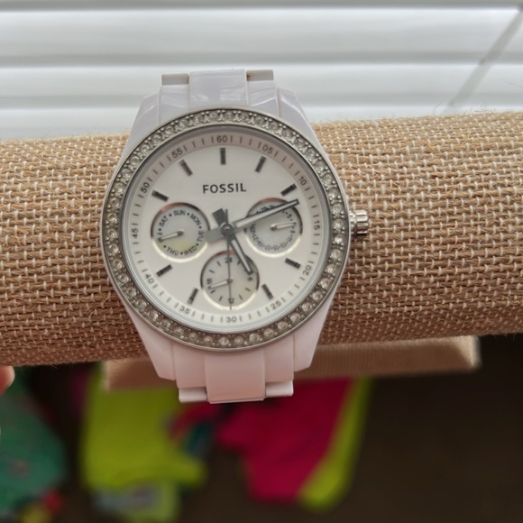 Fossil Stella Day Watch Women Silver Tone - Picture 3 of 7